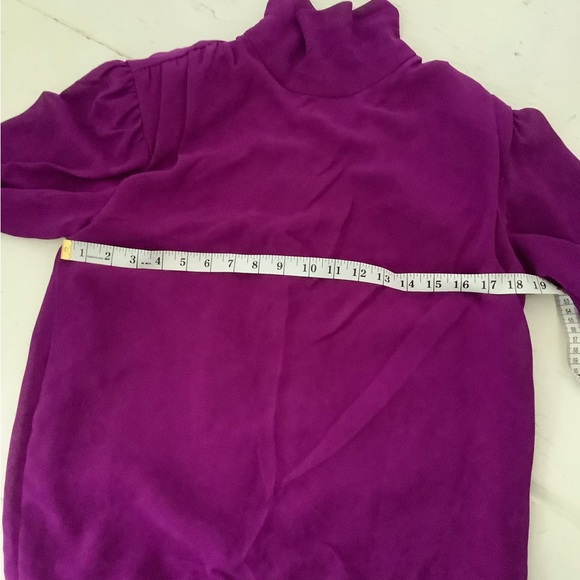 Vintage like new 80s blouson dress Ursula of Switzerland 2 4 6 xs s magenta - Picture 4 of 10
